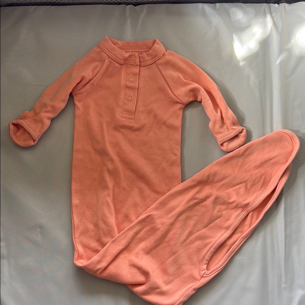 Peach Baby Sleep Gown
